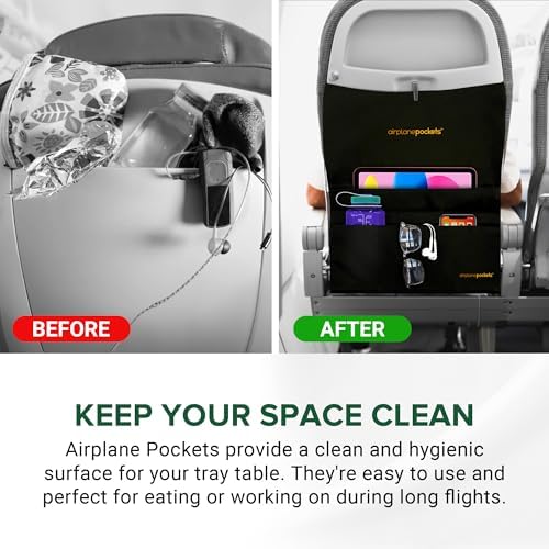 Airplane Pockets - Airplane Accessories - Plane Travel Essentials - Travel Organizer - Seat Storage Organizer - Air Travel Essentials - Seat Back Organizer - International Travel Must Haves - Image 3
