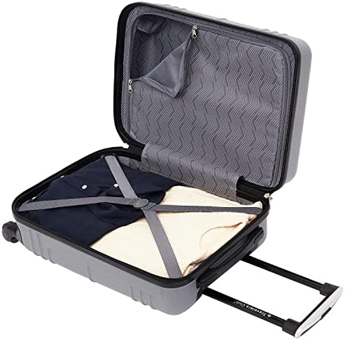 Travelers Club Richmond Spinner Luggage, Charcoal, Carry-On 22-Inch - Image 10