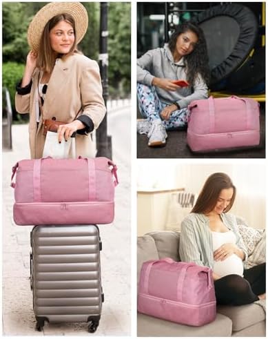 Wandering Nature For Spirit Airlines Personal Item Bag 18x14x8 Travel Duffel Bag Underseat Carry on Luggage with Shoe Compartment Wet Pocke Toiletry Pouch for Women Men Patent Pending - Image 7