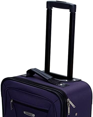 Rockland Fashion Expandable Softside Upright Luggage Set, Purple, 2-Piece (14/19) - Image 14