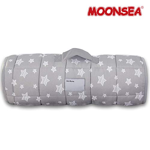 Moonsea Toddler Nap Mat with Pillow and Fleece Minky Blanket, Lightweight, Soft Perfect for Kids Preschool, Daycare, Travel Sleeping Bag Boys and Girls, 21" x 50" Fit Standard Cot - Image 5