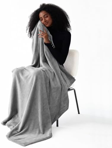 Three Geese 2-in-1 Travel Blanket Blanket and Pillows, Soft Flannel Airplane Throw with Hand Luggage Belt, 65x40inches, Portable Compact Design with Bag, Ideal for Travel Comfort - Image 3