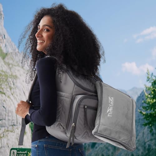 Three Geese 2-in-1 Travel Blanket Blanket and Pillows, Soft Flannel Airplane Throw with Hand Luggage Belt, 65x40inches, Portable Compact Design with Bag, Ideal for Travel Comfort - Image 5