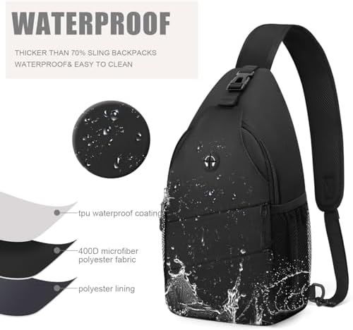 Crossbody Bags for Women Men Trendy Sling Bag Bakpack Casual Chest Bag with Convertible Shoulder Strap - Image 4