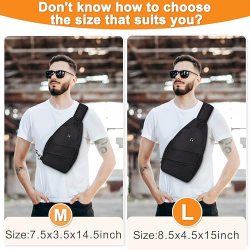 Crossbody Bags for Women Men Trendy Sling Bag Bakpack Casual Chest Bag with Convertible Shoulder Strap - Image 6