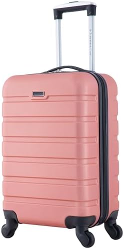 Travelers Club Harper Luggage, Rose Gold, 20-Inch Carry-On - Image 2