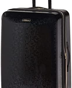 American Tourister Belle Voyage Hardside Luggage with Spinner Wheels, Black, Checked-Medium 25-Inch