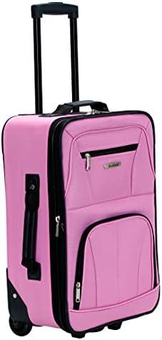 Rockland Fashion Softside Upright Luggage Set, Expandable, Pink, 2-Piece (14/19) - Image 12