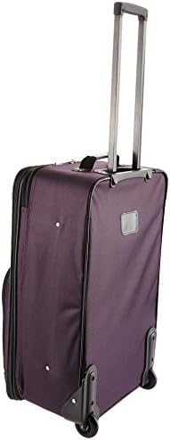 Rockland Fashion Expandable Softside Upright Luggage Set, Purple, 2-Piece (14/19) - Image 4