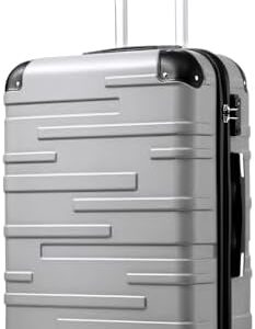 Coolife Luggage Suitcase Carry-on Hardside Travel Luggage TSA Lock Spinner Telescopic Handle