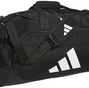 adidas Defender 5.0 Duffel, Durable Travel Gym Sports Bag for Men and Women, Black, Medium (59L)