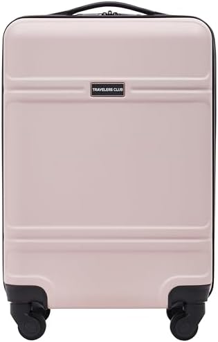 Travelers Club Skyline Spinner Luggage, Filmy, 22-Inch Carry-On