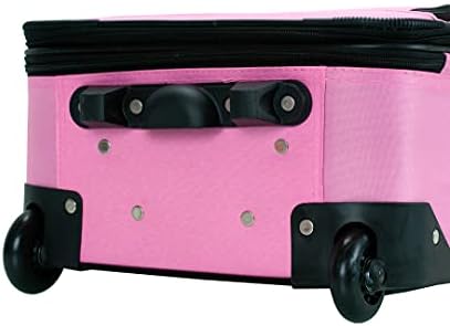 Rockland Fashion Softside Upright Luggage Set, Expandable, Pink, 2-Piece (14/19) - Image 9