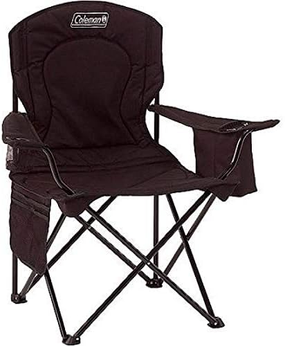 Coleman Portable Camping Quad Chair with 4-Can Cooler, Cushioned Seat & Back with Side Pockets & Cup Holder, Carry Bag Included - Image 7
