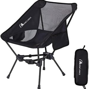 MOON LENCE Portable Camping Chair Backpacking Chair - The 4th Generation Ultralight Folding Chair - Compact, Lightweight Foldable Chairs for Hiking Mountaineering, Beach