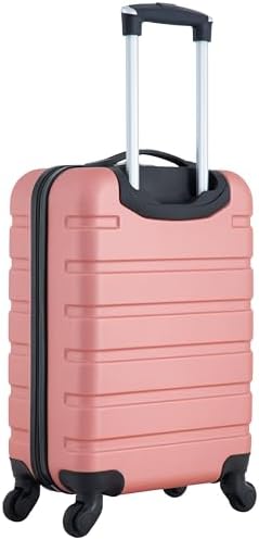 Travelers Club Harper Luggage, Rose Gold, 20-Inch Carry-On - Image 3
