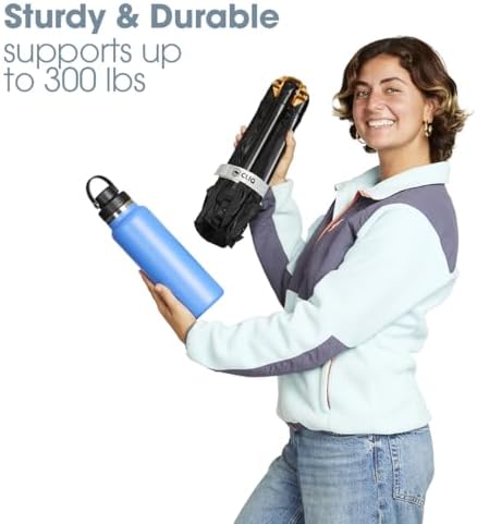 CLIQ Portable Chair - Lightweight Folding Chair for Camping - Supports 300 Lbs - Perfect for Outdoor Adventures - Red - Image 5