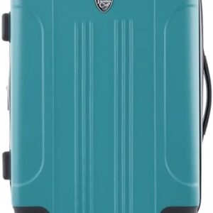 Travelers Club Chicago Hardside Expandable Spinner Luggage, Teal, 20" Carry-On