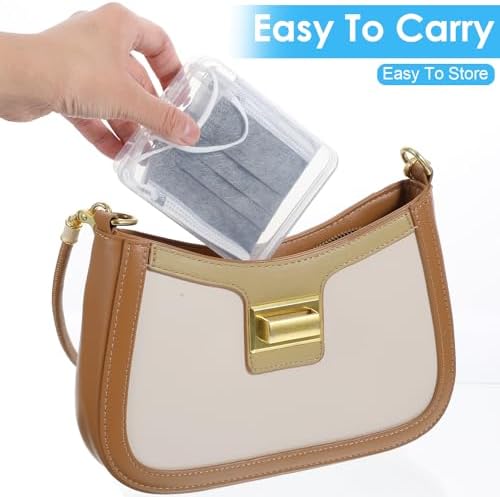 Portable Travel Cotton Pad Holder 3 Pcs Travel Qtips Case Cotton Pad Holder Travel Dispenser Cosmetic Sponge Storage Box Cotton Swab Travel Case For Cotton Rounds Swabs Floss (Pink, Transparent, Blue) - Image 5