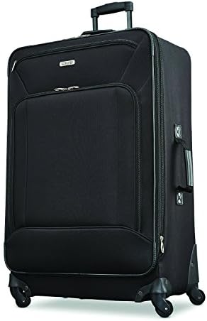 American Tourister Fieldbrook XLT Softside Upright Luggage, Black, 4-Piece Set (BB/DF/21/25) - Image 2