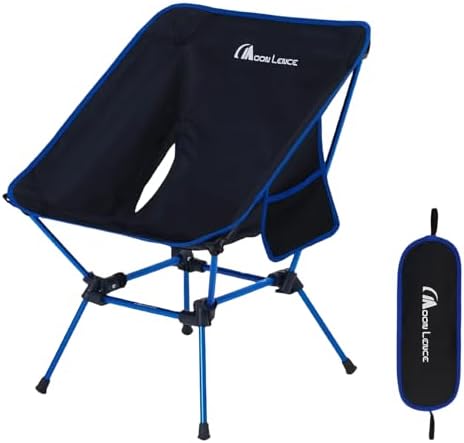 MOON LENCE Portable Camping Chair, Backpacking Chair, Ultralight & Compact, 400 lbs Capacity, for Outdoor Camp, Travel, Beach, Picnic, Hiking