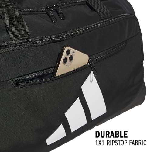 adidas Defender 5.0 Duffel, Durable Travel Gym Sports Bag for Men and Women, Black, Medium (59L) - Image 3