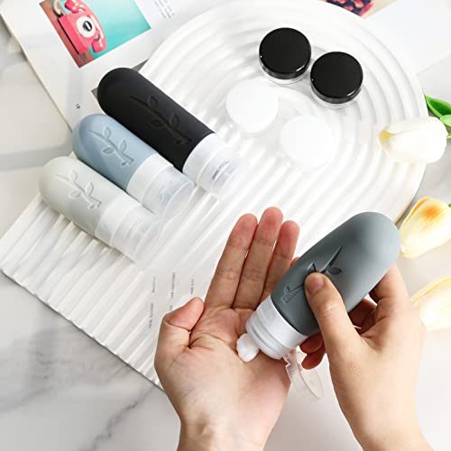 18pack Travel Bottles for Toiletries,TSA Approved Silicone Travel Containers jar for Toiletries,Leak Proof Refillable Liqus Shampoo And Conditioner Travel Essentials toiletry Bottles - Image 6