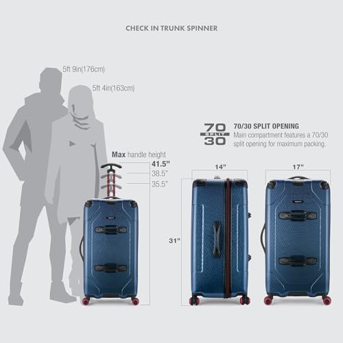 Traveler's Choice Maxporter II 30" Hardside Spinner Trunk Luggage, Expandable, Black - Image 8