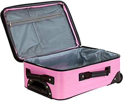 Rockland Fashion Softside Upright Luggage Set, Expandable, Pink, 2-Piece (14/19) - Image 10