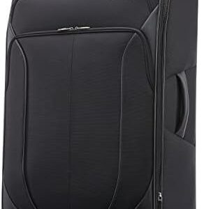 American Tourister 4 KIX 2.0 Expandable Softside Luggage with Spinner Wheels, 28 SPINNER, BLACK
