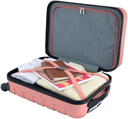 Travelers Club Harper Luggage, Rose Gold, 20-Inch Carry-On - Image 5
