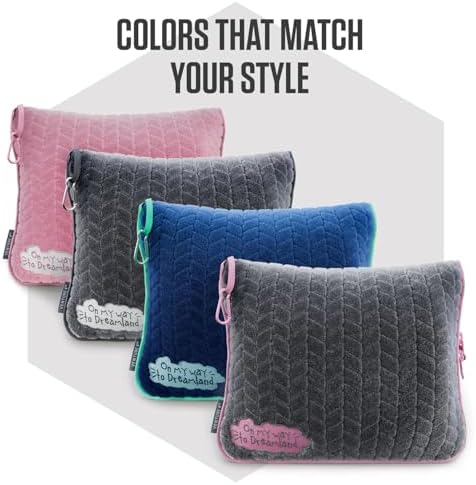 VENTURE 4TH Travel Blanket Pillow – Premium Ultra-Soft & Warm 2-in-1 Blanket or Pillow for Airplane, Car & Bus – Compact, Lightweight & Portable – Lint-Free, No Shedding, No Pilling - Navy/Teal - Image 6