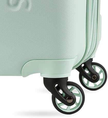 SwissGear 7366 Hardside Expandable Luggage with Spinner Wheels, Clearly Aqua, Checked-Medium 23-Inch - Image 9