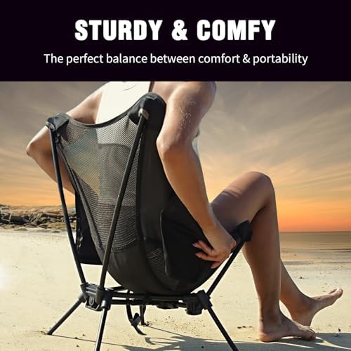 MOON LENCE Portable Camping Chair Backpacking Chair - The 4th Generation Ultralight Folding Chair - Compact, Lightweight Foldable Chairs for Hiking Mountaineering, Beach - Image 5