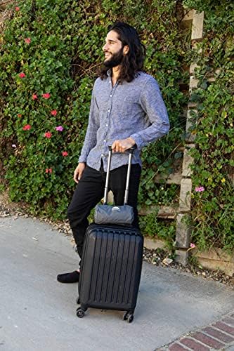 BlueHills Ultra Compact Travel Blanket Pillow in Portable Bag Case Soft 70 X 56 with Strap Backpack Clip Premium Cozy Soft Compact Pack Large Blanket for Airplane Flight Layover Grey - Gray C002 - Image 5