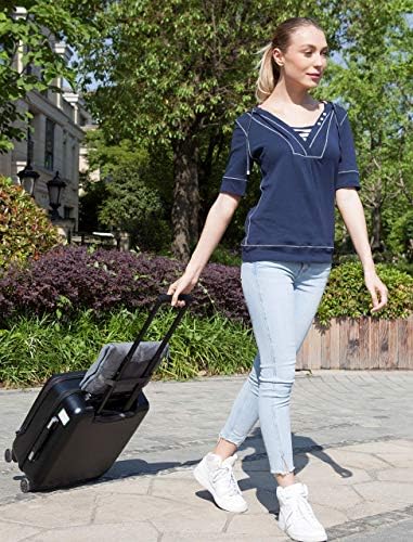 BlueHills Premium Soft Travel Blanket Pillow Airplane Flight Blanket Throw Bag Pillowcase Compact Large 2 in 1 Combo Warm Traveling Plane Essentials Portable Gifts Lightweight Grey Gray T007 - Image 5