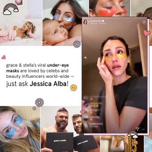 grace & stella Award Winning Under Eye Mask - Travel Essentials - Birthday Gifts for Women - Gel Eye Patches for Dark Circles, Puffy Eyes, Wrinkles, Undereye Bags - Vegan - Self Care (24 Pairs, Gold) - Image 4