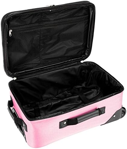 Rockland Fashion Softside Upright Luggage Set, Expandable, Pink, 2-Piece (14/19) - Image 7