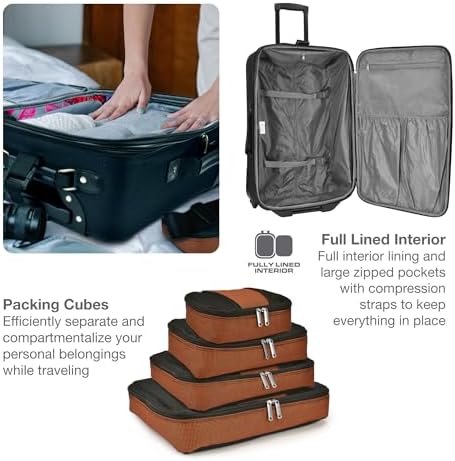 Travel Select Amsterdam Expandable Rolling Upright Luggage, Gray, 4-Piece Set - Image 5