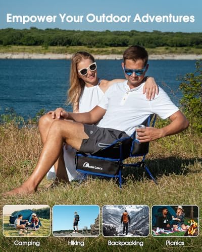 MOON LENCE Portable Camping Chair, Backpacking Chair, Ultralight & Compact, 400 lbs Capacity, for Outdoor Camp, Travel, Beach, Picnic, Hiking - Image 6