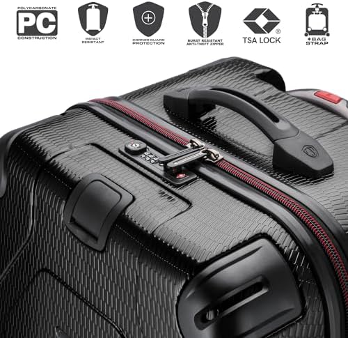 Traveler's Choice Maxporter II 30" Hardside Spinner Trunk Luggage, Expandable, Black - Image 3