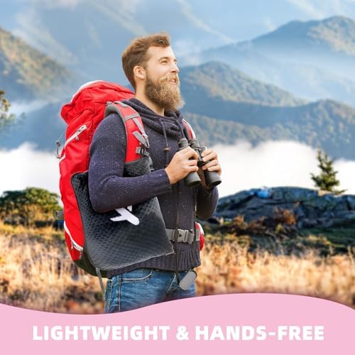 3 in 1 Travel Blanket Pillow Set - 350 GSM Thick Travel Blanket Airplane Compact with Bag, Soft Bag with a Pocket, Inflatable Travel Pillow for Camping & Car Trip (Dark Grey) - Image 3