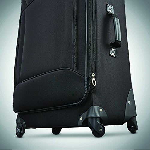 American Tourister Fieldbrook XLT Softside Upright Luggage, Black, 4-Piece Set (BB/DF/21/25) - Image 8