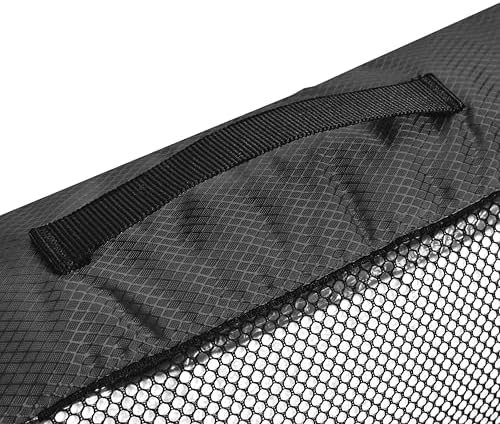 Amazon Basics Large Packing Cubes for Travel, Packing Organizers, 4-Piece-Set With Double Zipper Pulls and Mesh Top Panel, 100% Durable Polyester, Black, 17.5"L x 12.8"W x 3.3"H - Image 5