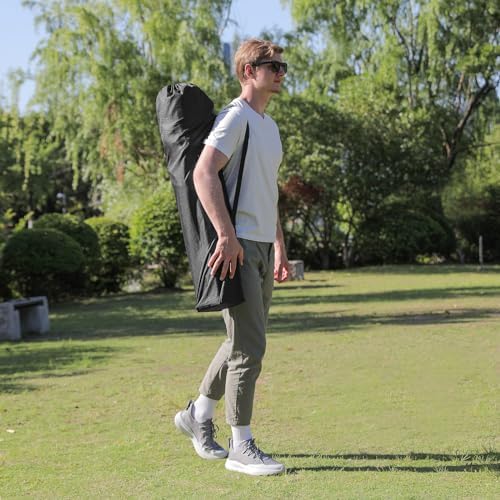 Oversized Camping Chairs 2 Pack - 450lbs Support Heavy Duty Folding Camp Chair Wide Portable Outside Collapsible Chairs with Carry Bag,Cooler,Cup Holder for Outdoor,Lawn,Sports,Baseball,Soccer-Black - Image 2